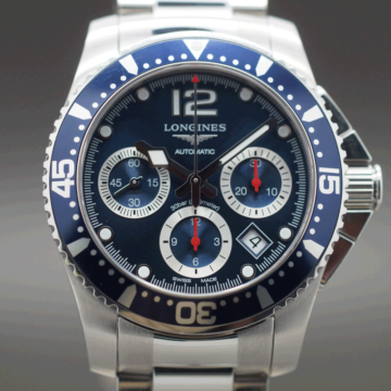 LONGINES HYDROCONQUEST CHRONOGRAPH AUTOMATIC L3.744.4.96.6 UH.658233