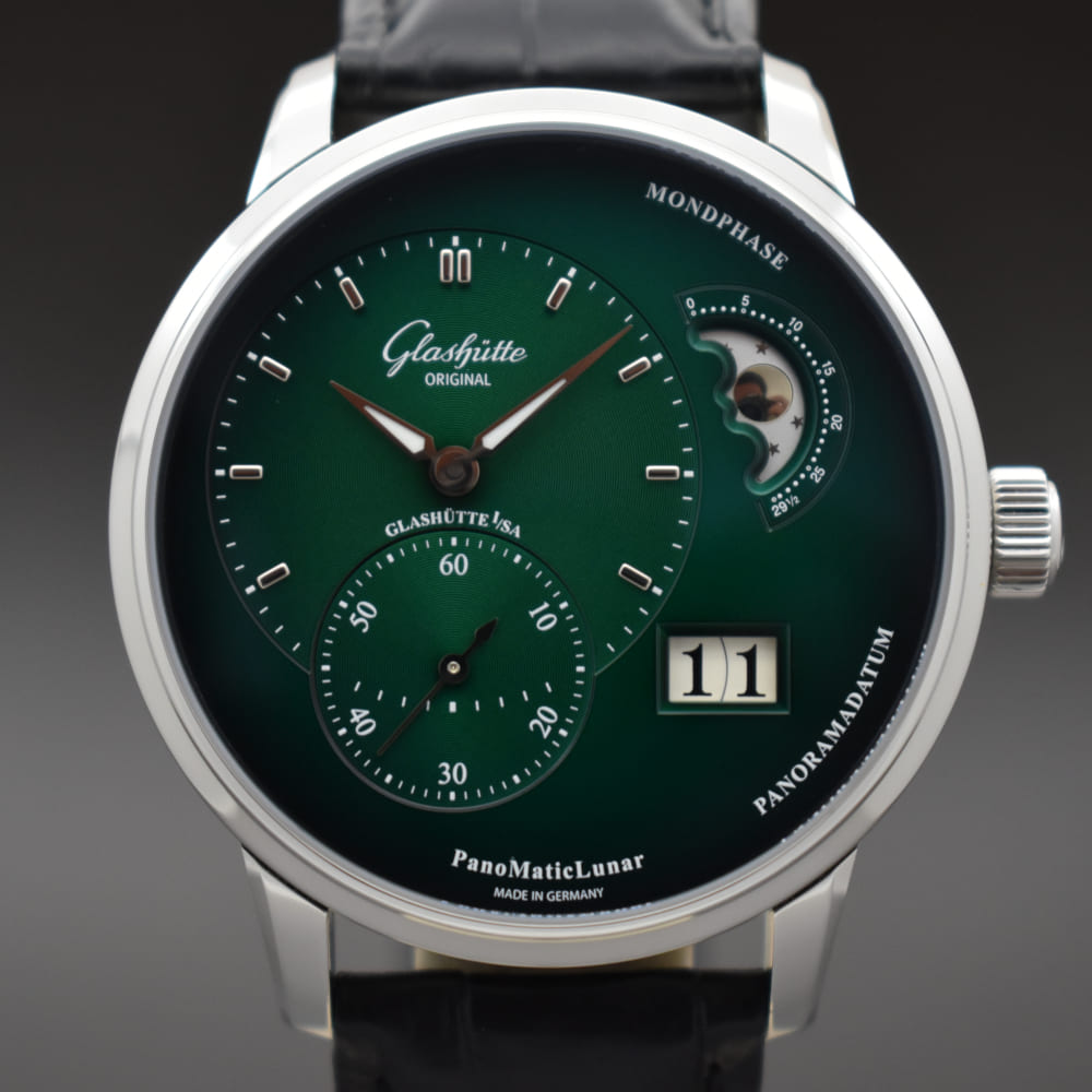 GLASHUETTE ORIGINAL PANOMATICLUNAR GRUEN 1   90   02   13   32   62 UH.740924