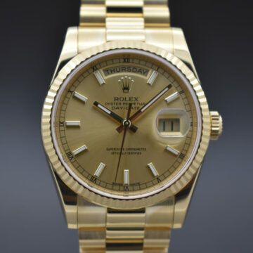 ROLEX DAY   DATE 36 118238 UU.29737