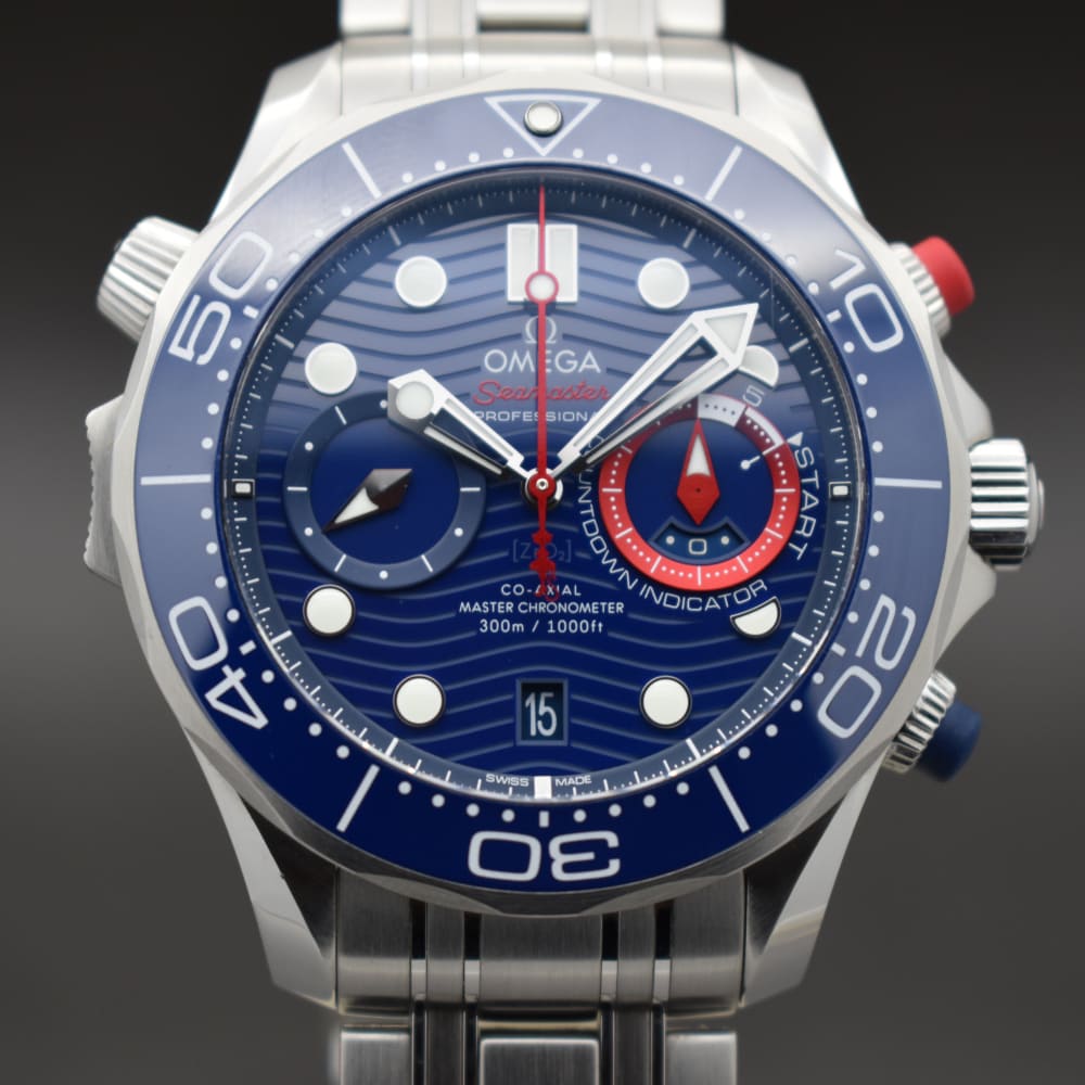 OMEGA SEAMASTER DIVER 300M CO ‑ AXIAL MASTER CHRONOMETER CHRONOGRAPH 44 MM AMERICAS CUP EDITION 210.30.44.51.03.002 UH.754750
