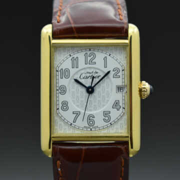 CARTIER MUST DE CARTIER TANK L MONOGRAM DIAL 2413 QH.464813