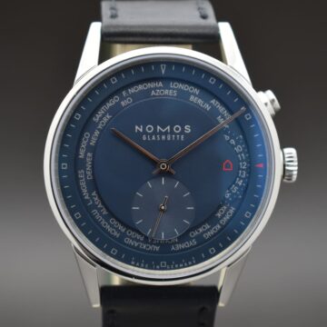 NOMOS GLASHUeTTE ZUeRICH WELTZEIT NACHTBLAU 807 UH.783197