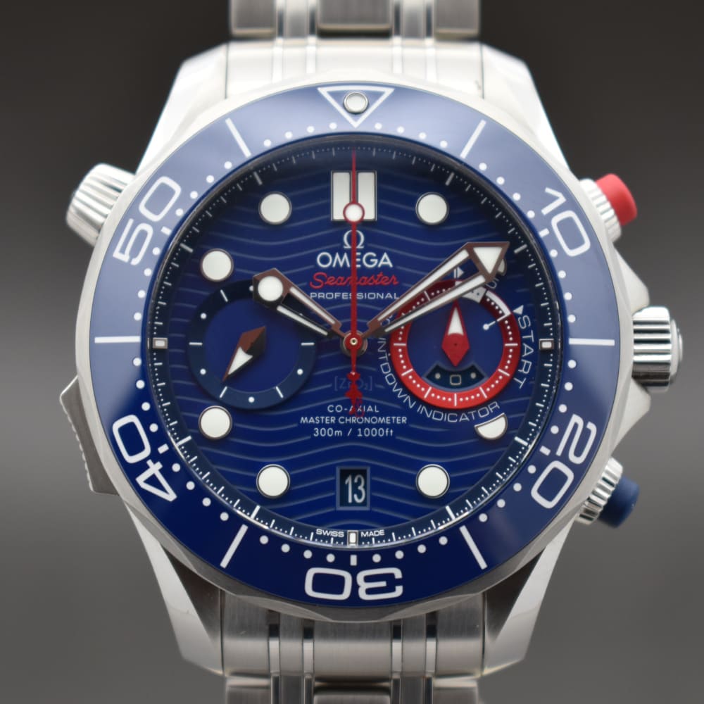 OMEGA SEAMASTER DIVER 300M CO ‑ AXIAL MASTER CHRONOMETER CHRONOGRAPH 44 MM AMERICAS CUP 210.30.44.51.03.002 UH.785366